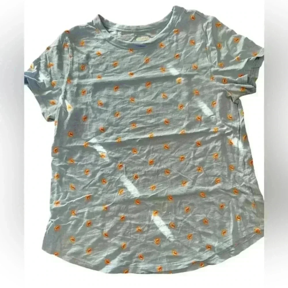 OLD NAVY Blue with Orange Slices Womens Size Medium